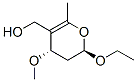 2H-Pyran-5-methanol,2-ethoxy-3,4-dihydro-4-methoxy-6-methyl-,trans-(9CI) Structure