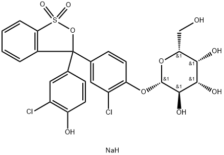 CHLOROPHENOLRED-BETA-D-GALACTOPYRANOSIDE, SODIUM SALT Structure