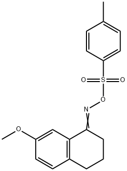 3,4-DIHYDRO-7-METHOXY-2H-1-NAPHTHALENONE-O-TOSYLOXIME 구조식 이미지