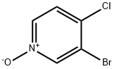 3-BroMo-4-클로로-피리딘1-옥사이드 구조식 이미지