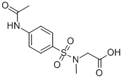 (4-ACETYLAMINO-BENZENESULFONYL)-METHYL-AMINO]-ACETIC ACID Structure