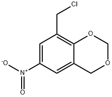 2-(chloromethyl)-4-nitro-8,10-dioxabicyclo[4.4.0]deca-2,4,11-triene 구조식 이미지