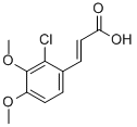 2-CHLORO-3,4-DIMETHOXYCINNAMIC ACID 구조식 이미지