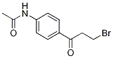 AcetaMide, N-[4-(3-broMo-1-oxopropyl)phenyl]- 구조식 이미지