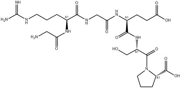 glycyl-arginyl-glycyl-glutamyl-seryl-proline 구조식 이미지