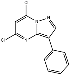 5,7-디클로로-3-페닐피라졸로[1,5-a]피리미딘 구조식 이미지