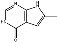 4H-Pyrrolo[2,3-d]pyrimidin-4-one, 1,7-dihydro-6-methyl- (9CI) 구조식 이미지