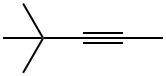 4,4-Dimethyl-2-pentyne Structure