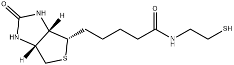 1H-Thieno[3,4-d]iMidazole-4-pentanaMide, hexahydro-N-(2-Mercaptoethyl)-2-oxo-, (3aS,4S,6aR)- 구조식 이미지