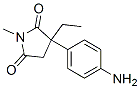 N-메틸-3-(4'-아미노페닐)-3-에틸피롤리딘-2,5-디온 구조식 이미지