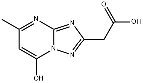 (7-HYDROXY-5-METHYL-[1,2,4]TRIAZOLO-[1,5-A]PYRIMIDIN-2-YL)-ACETIC ACID 구조식 이미지