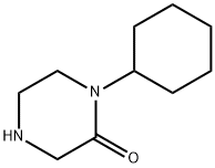 Piperazinone, 1-cyclohexyl- (9CI) Structure