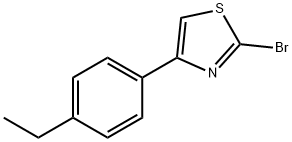 2-BROMO-4-(4-ETHYL-PHENYL)-THIAZOLE 구조식 이미지
