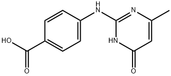 4-(4-HYDROXY-6-METHYL-PYRIMIDIN-2-YLAMINO)-BENZOIC ACID Structure