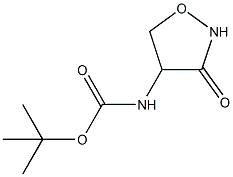 tert-butyl 3-oxo-4-isoxazolidinylcarbamate Structure