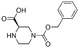 (R)-4-Cbz-piperazine-2-carboxylic acid 구조식 이미지