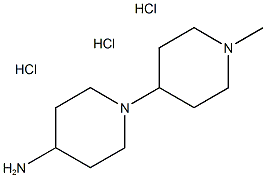 1'-methyl-1,4'-bipiperidin-4-amine trihydrochloride Structure