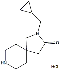 2-(Cyclopropylmethyl)-2,8-diazaspiro[4.5]decan-3-one hydrochloride Structure