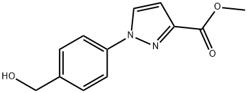 Methyl 1-[4-(hydroxymethyl)phenyl]-1H-pyrazole-3-carboxylate Structure