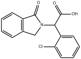 (2-Chlorophenyl)(1-oxo-1,3-dihydro-2H-isoindol-2-yl)acetic acid Structure