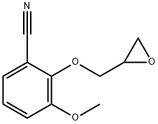 3-Methoxy-2-(oxiran-2-ylmethoxy)benzonitrile Structure