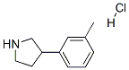 3-(3-Methylphenyl)Pyrrolidine Hydrochloride 구조식 이미지
