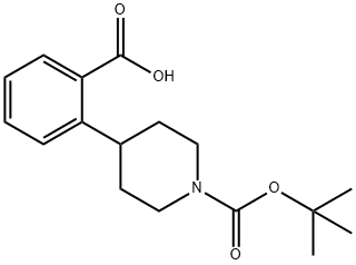 1-Boc-4-(2-Carboxyphenyl) Piperidine Structure