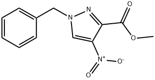 methyl 1-benzyl-4-nitro-1H-pyrazole-3-carboxylate Structure