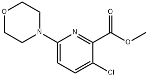 Methyl 3-chloro-6-morpholin-4-ylpyridine-2-carboxylate 구조식 이미지