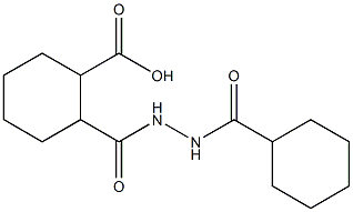 2-{[2-(cyclohexylcarbonyl)hydrazino]carbonyl}cyclohexanecarboxylic acid Structure