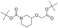 1-Boc-3-(2-tert-butoxy-2-oxoethoxy)piperidine Structure