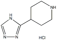 4-(4H-1,2,4-Triazol-3-yl)piperidine hydrochloride Structure