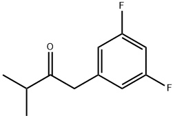 1-(3,5-Difluorophenyl)-3-methyl-2-butanone Structure