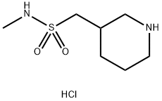 N-Methyl-1-piperidin-3-ylmethanesulfonamide hydrochloride Structure