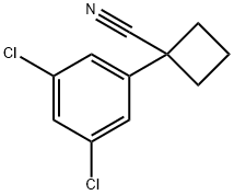 1-(3,5-Dichlorophenyl)cyclobutanecarbonitrile Structure