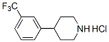 4-(3-TRIFLUOROMETHYLPHENYL)PIPERIDINE HYDROCHLORIC SALT Structure