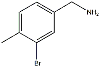 (3-bromo-4-methylphenyl)methanamine 구조식 이미지