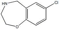 7-chloro-2,3,4,5-tetrahydro-1,4-benzoxazepine 구조식 이미지