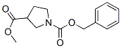 1-Cbz-3-pyrrolidine carboxylic Acid Methyl Ester Structure