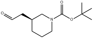 (S)-1-Boc-3-(2-Oxoethyl)Piperidine Structure