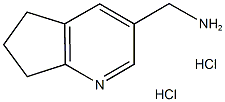 (6,7-Dihydro-5H-cyclopenta[b]pyridin-3-yl)methanamine dihydrochloride Structure