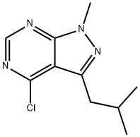 4-chloro-3-isobutyl-1-methyl-1H-pyrazolo[3,4-d]pyrimidine Structure