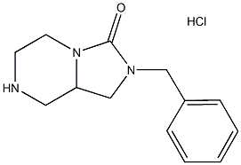 2-Benzylhexahydroimidazo[1,5-a]pyrazin-3(2H)-one hydrochloride Structure