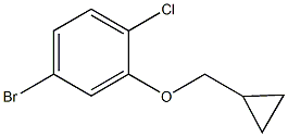 4-Bromo-1-chloro-2-cyclopropylmethoxybenzene Structure