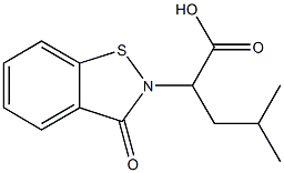 4-Methyl-2-(3-oxo-1,2-benzisothiazol-2(3H)-yl)pentanoic acid Structure