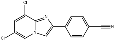 4-(6,8-Dichloroimidazo[1,2-a]pyridin-2-yl)benzonitrile Structure