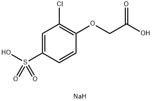 Sodium (2-chloro-4-sulfophenoxy)acetic acid Structure