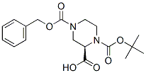 (R)-1-Boc-4-Cbz-2-piperazine carboxylic acid 구조식 이미지