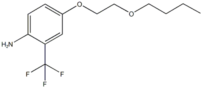 4-(2-butoxyethoxy)-2-(trifluoromethyl)aniline Structure