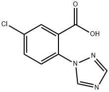 5-CHLORO-2-(1H-1,2,4-TRIAZOL-1-YL)BENZOIC ACID 구조식 이미지